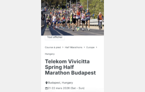 Semi-Marathon de Budapest