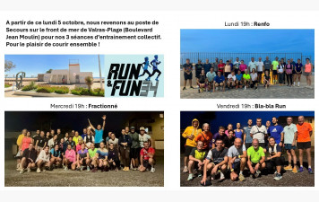 Changement de lieu pour le départ des entrainements collectifs