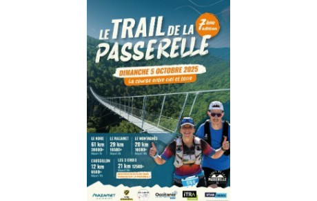 Le trail de la passerelle à Mazamet (Tarn)